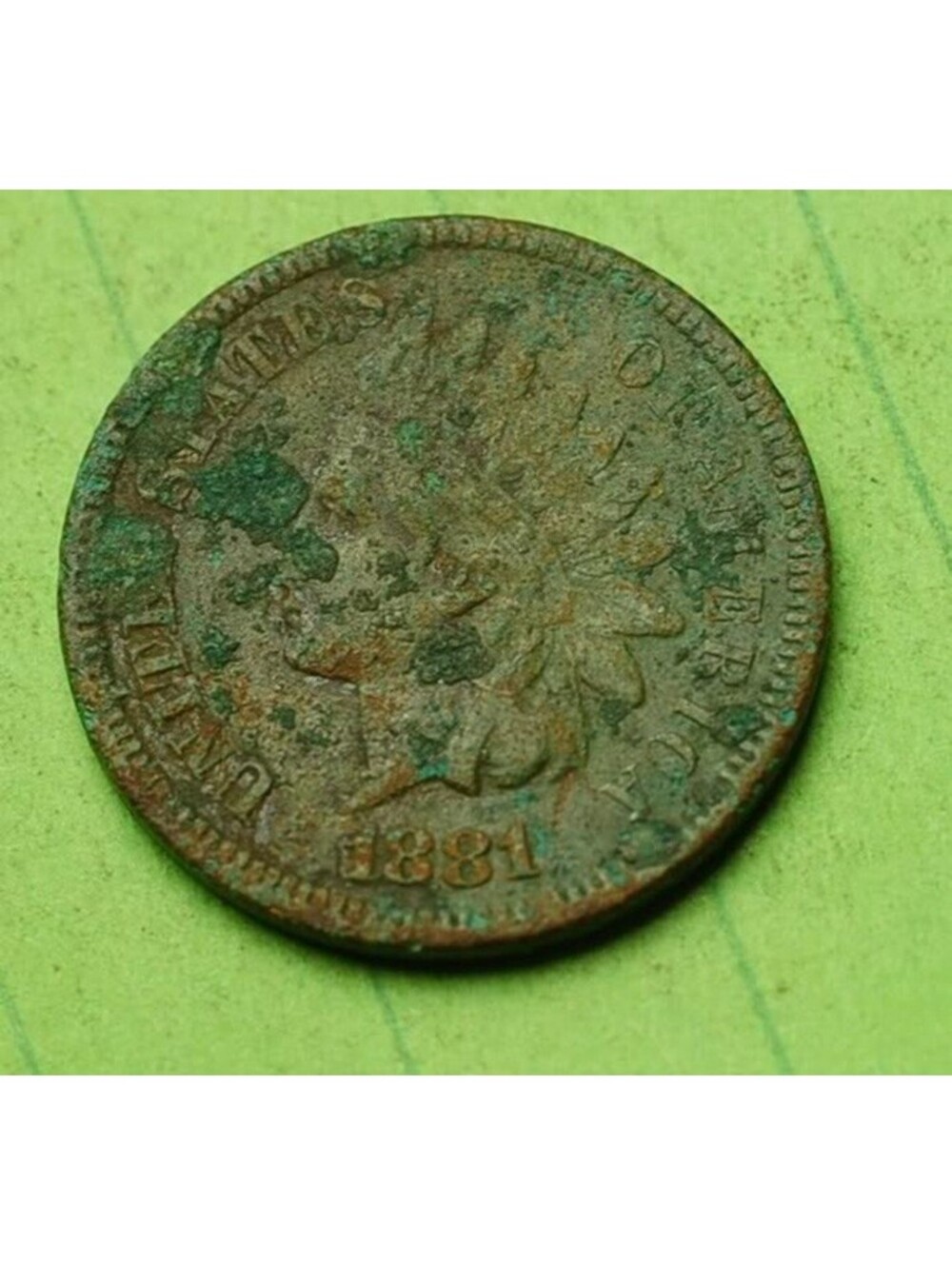 X445 1881 Indian Head Cent Penny 1c - Check Out Our Store old coin money collect